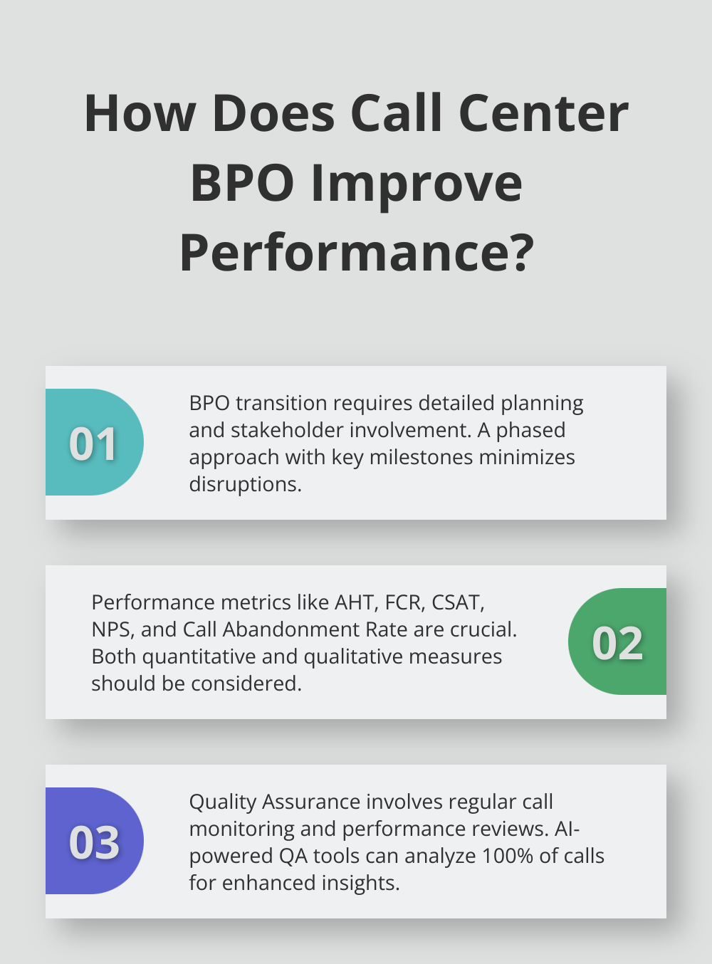 Infographic: How Does Call Center BPO Improve Performance? - call center business process outsourcing